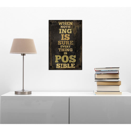 Queen Kerosin Blechschild - When nothing is sure, everything is possible Letzte 2 Tage