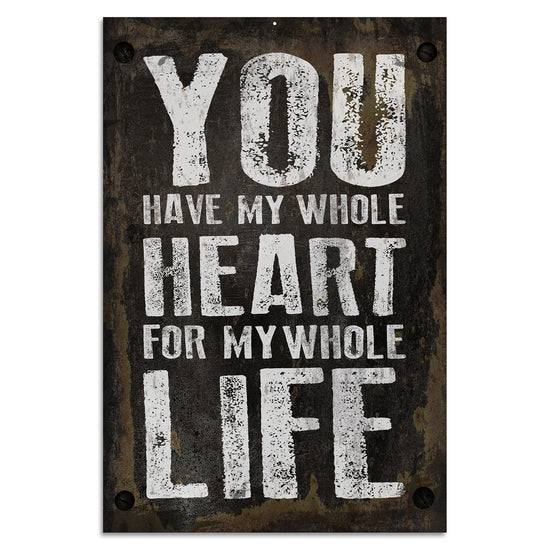 Queen Kerosin Blechschild - You Have My Hole Heart For My Hole Life Discount Store für neue Produkte