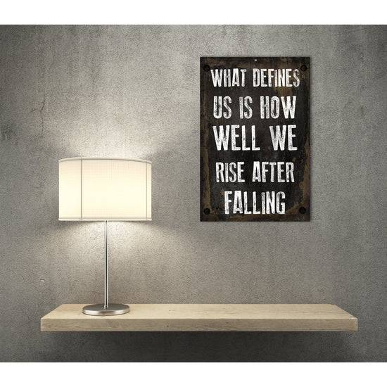 Queen Kerosin Blechschild - What Defines Us Is How Well We Rise After Falling Nur noch ein Tag übrig