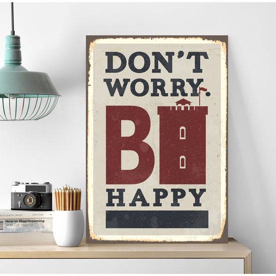 Queen Kerosin Blechschild - Dont Worry BI Happy Angebote