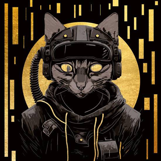 Queen Kerosin Blattgold Bild - Captain Cat Black Friday