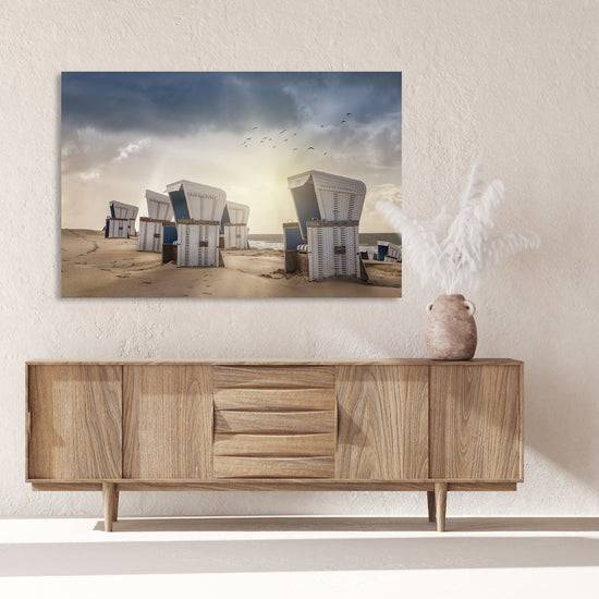 Queen Kerosin Aluminiumbild - Beach Sunset Neueste Mode