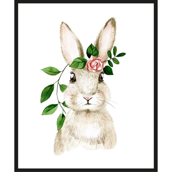 Queen Kerosin Rahmenbild - Hase mit Pflanze Bestseller