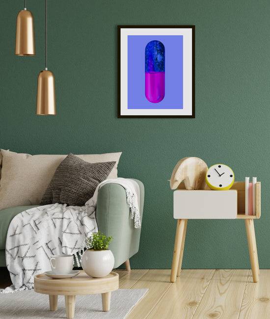 Queen Kerosin Rahmenbild - Blue Purple Pill Nur für heute