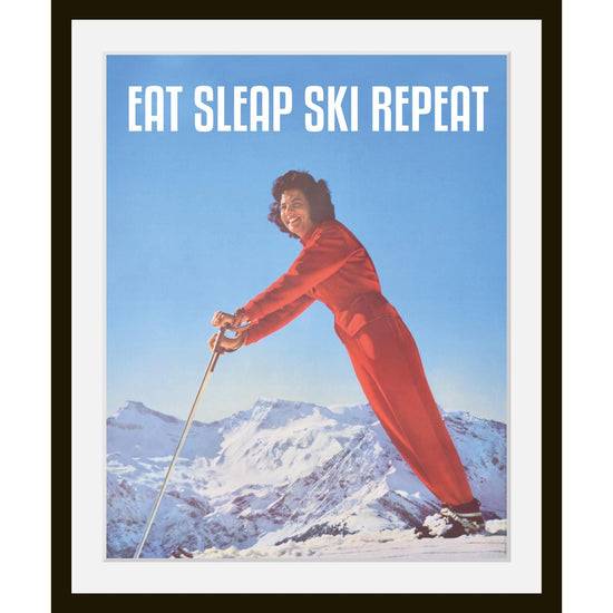 Queen Kerosin Rahmenbild - Eat Sleap Ski Repeat Bis zu 55% Rabatt