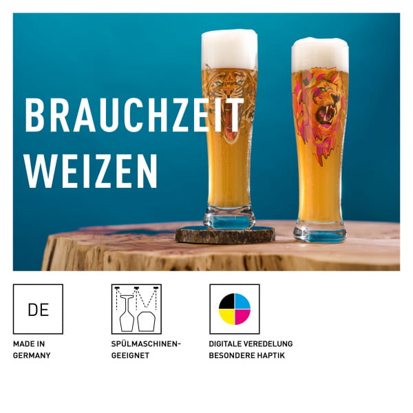Ritzenhoff Brauchzeit WEIZENBIERGLAS #25 Fabrikverkauf