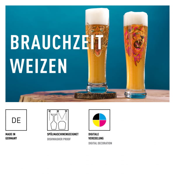 Ritzenhoff Brauchzeit WEIZENBIERGLAS #25 Fabrikverkauf