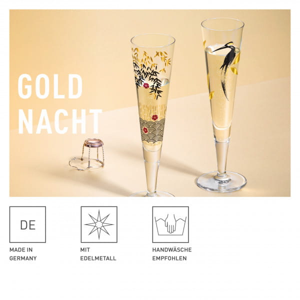 Ritzenhoff Goldnacht CHAMPAGNERGLAS #25 Schlussverkauf