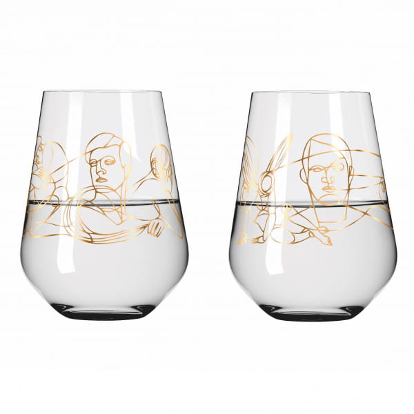 Ritzenhoff Sagengold WASSERGLAS-SET #1, #2 Fabrikverkauf