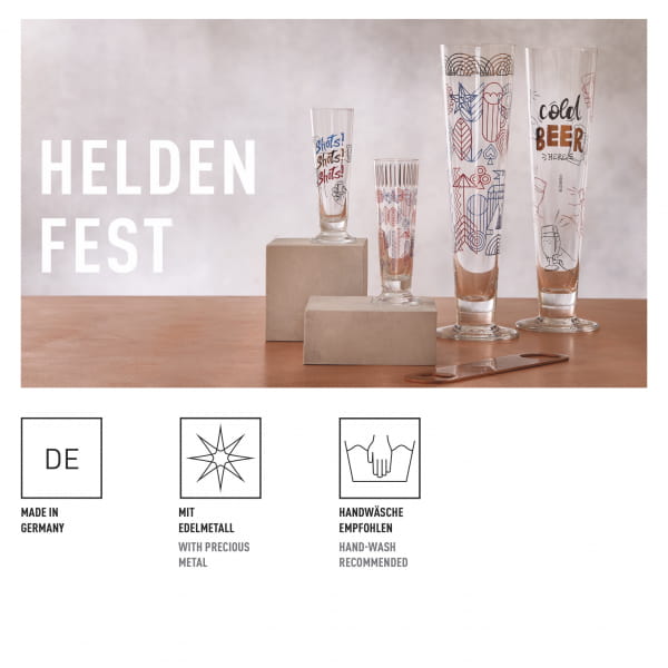 Ritzenhoff Heldenfest SCHNAPSGLAS #15 Auslauf