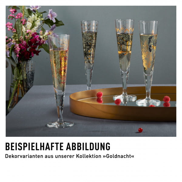 Ritzenhoff Goldnacht CHAMPAGNERGLAS #33 Auslauf