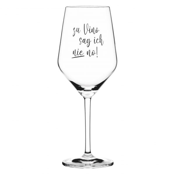 Ritzenhoff SAND & SODA WEINGLAS MIT SPRUCH - ZU VINO SAG ICH NIE NO Outlet