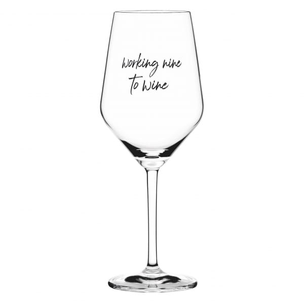 Ritzenhoff SAND & SODA WEINGLAS MIT SPRUCH - WORKING NINE TO WINE Meist gekauft
