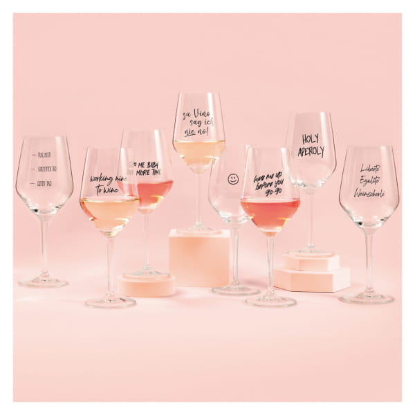 Ritzenhoff SAND & SODA WEINGLAS MIT SPRUCH - WORKING NINE TO WINE Meist gekauft