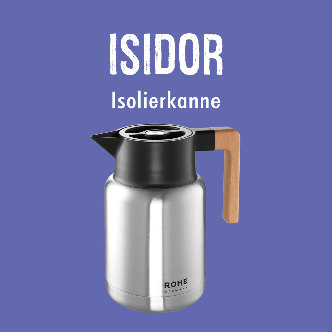 Rohe Germany Isolierkanne Isidor, ca. 1,40 l, chrom Verkauf
