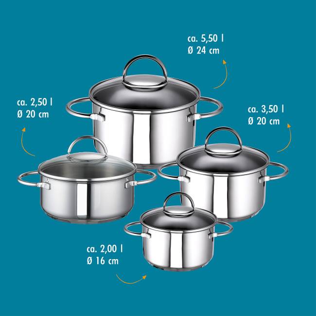 Rohe Germany Nimm-4 Set Ravenna, 4-tlg Schlussverkauf