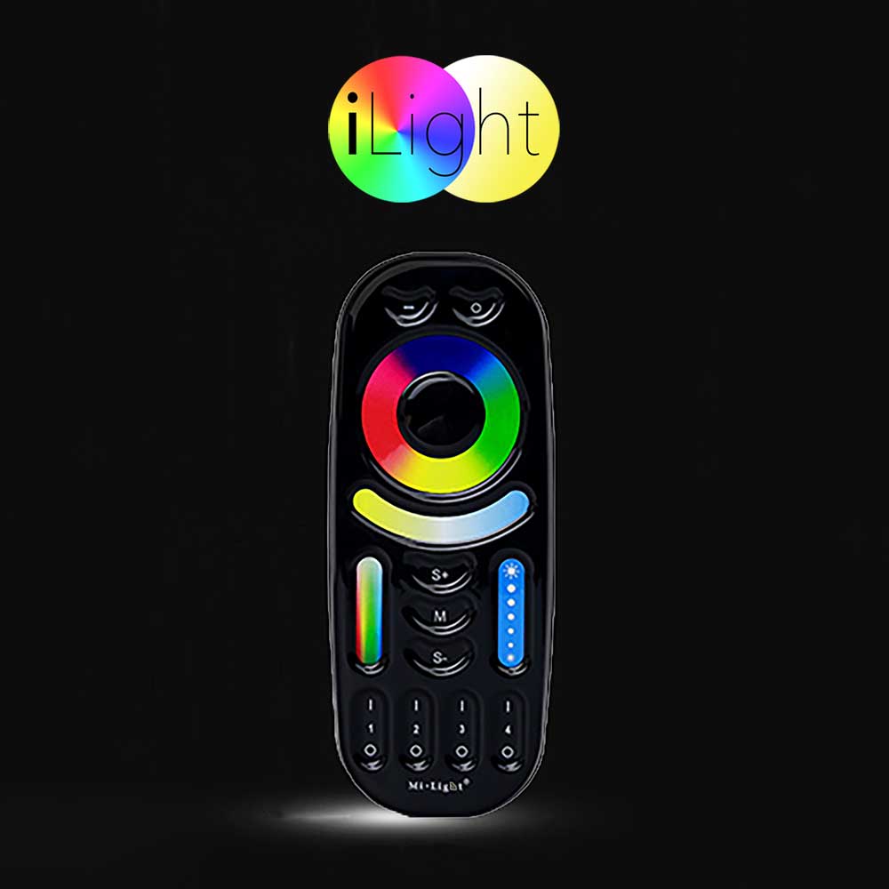 S.Luce iLight Fernbedienung für Leuchtmittel & Strip RGB + CCT Schwarz Schlussverkauf