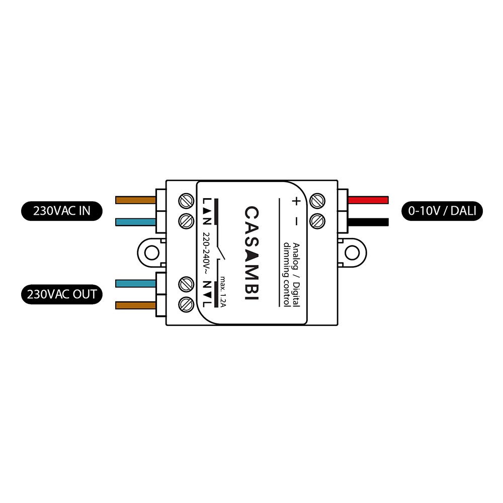 S.Luce Casambi ASD Modul Controller 0-10V & 1-10V Leuchten Outlet