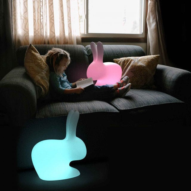 S.Luce Qeeboo Rabbit LED Dekolampe mit farbigem Licht Schlussverkauf