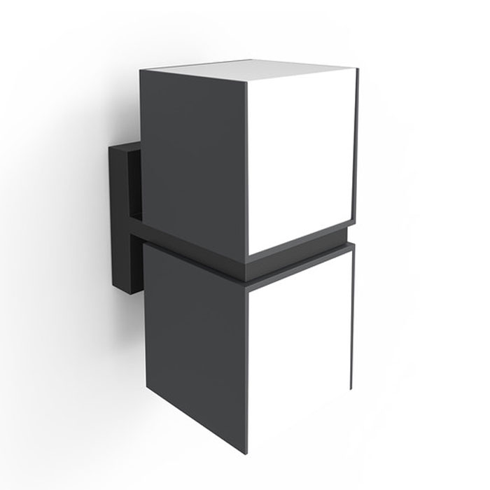 S.Luce Drehbare LED-Außenwandleuchte Cuba IP54 Anthrazit Outlet