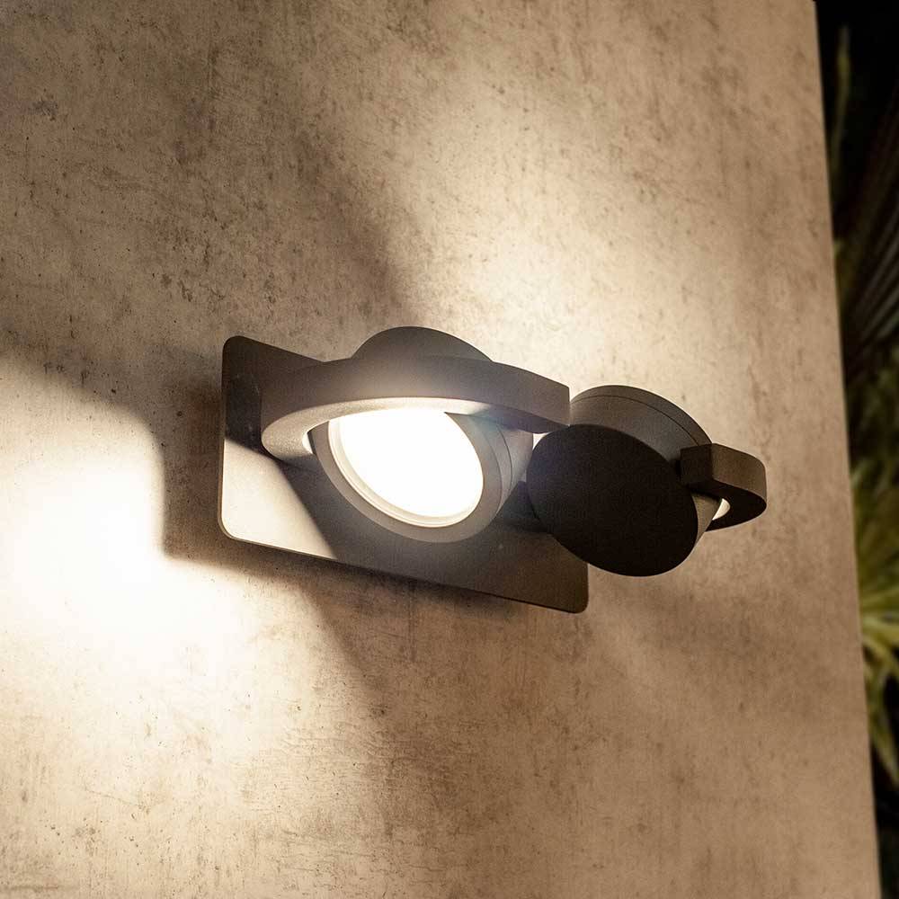 S.Luce Mantra Iguazu Doppel-Außenwandlampe IP54 Online