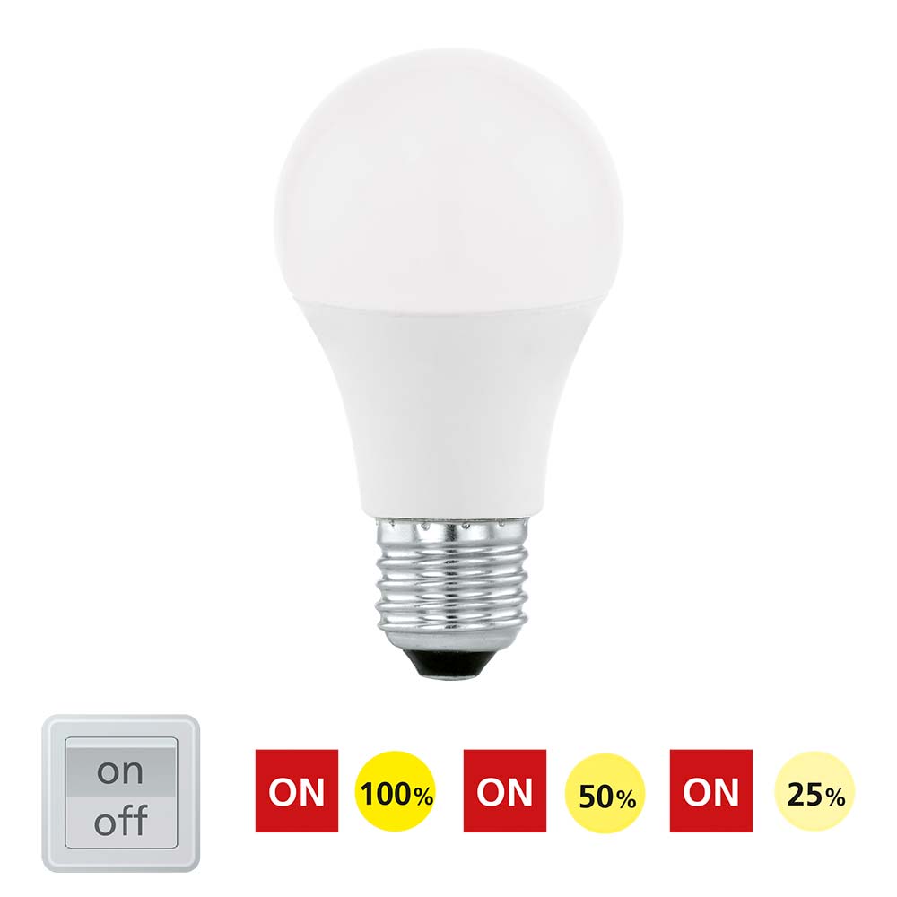 S.Luce E27 LED Dimmbar per Schalter Warmweiß 3000K 806lm 8,5W Meist gekauft