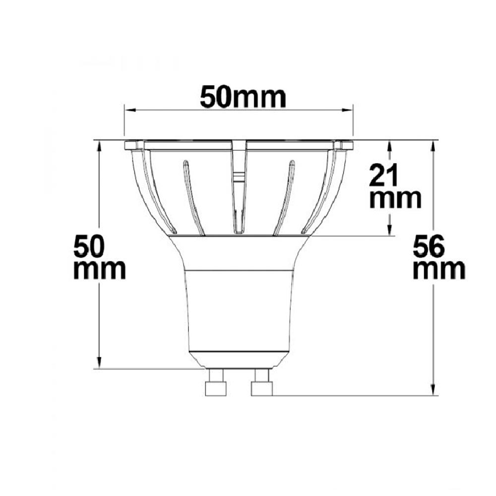 S.Luce GU10 LED Vollspektrum CRI98 Neutralweiß 4000K 500lm 7W Dimmbar Outlet