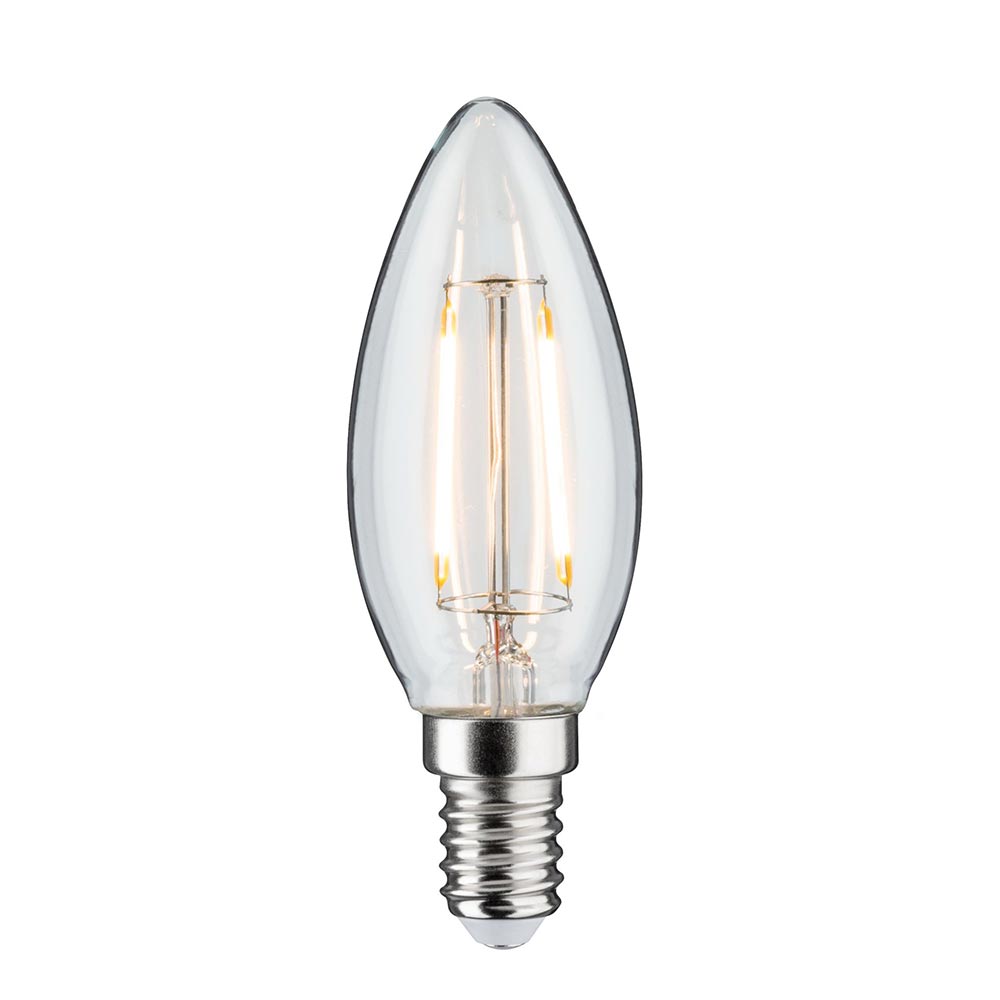 S.Luce E14 2W LED Kerze Filament 3000K DC 24V Dimmbar Klar Begrenzt auf 3 Tage