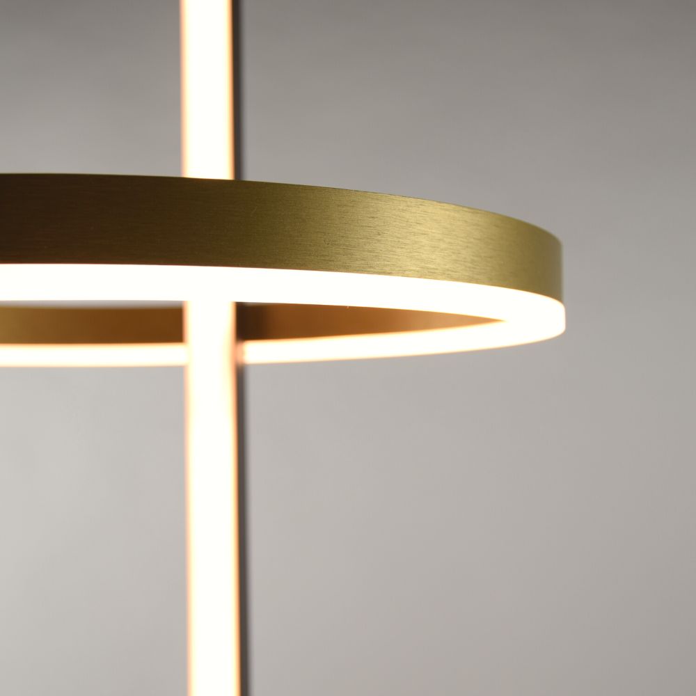 S.Luce s.luce Ring LED-Stehleuchte Ø 40cm direkt & indirekt Auslauf