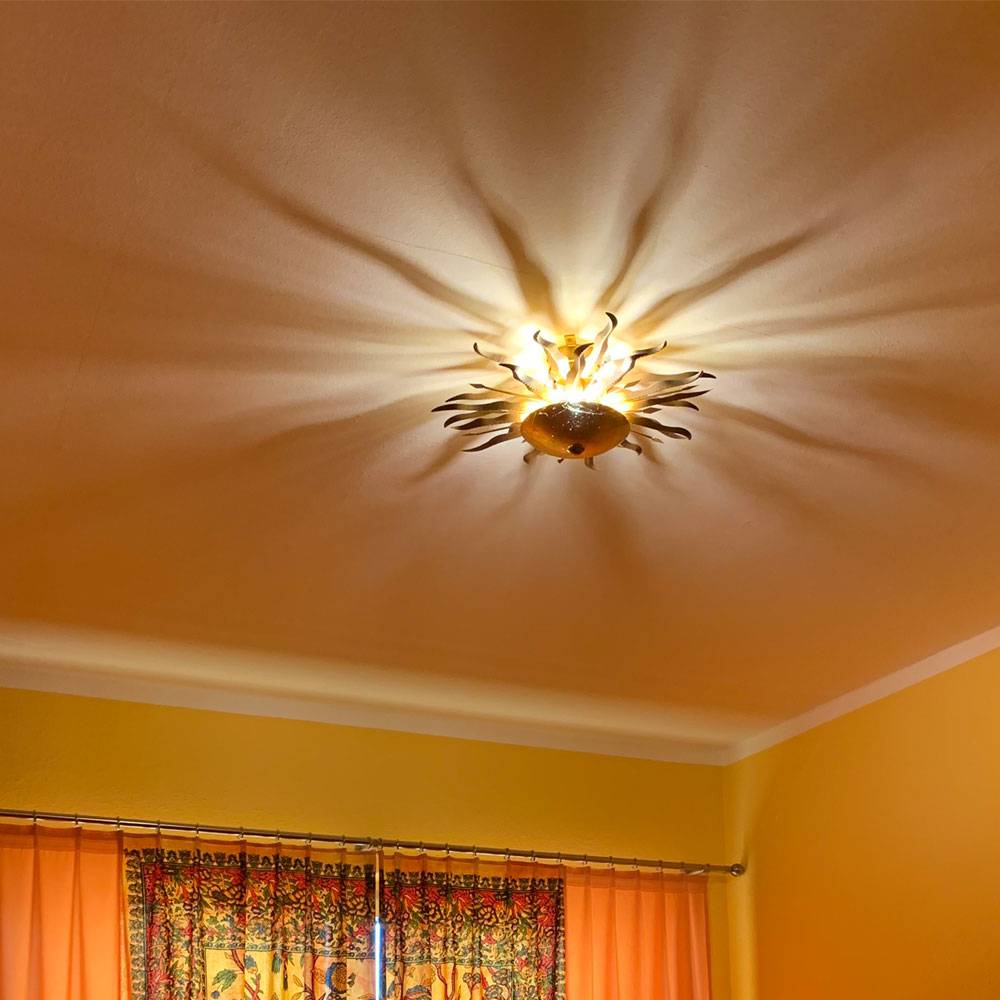 S.Luce Diator XL handgeschmiedete Sonne Rost- & Goldfarben Blitzverkäufe