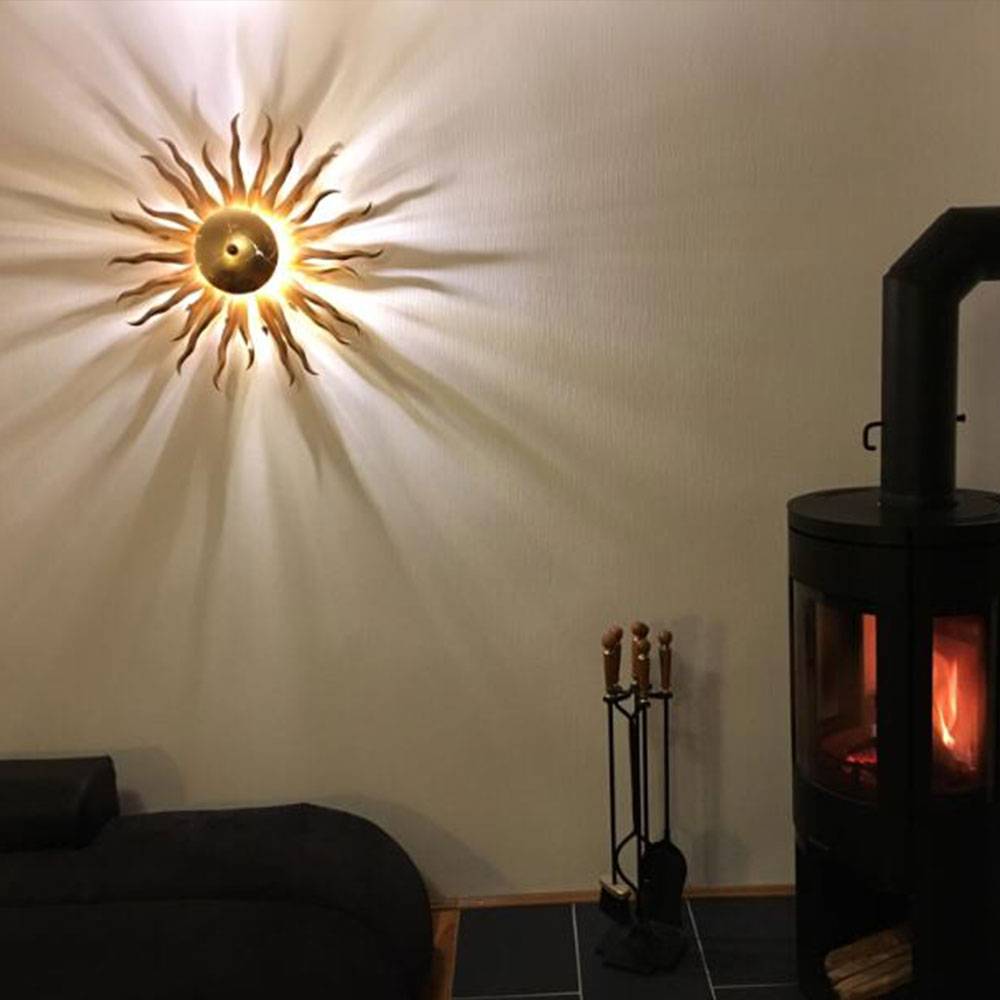 S.Luce Diator XL handgeschmiedete Sonne Rost- & Goldfarben Blitzverkäufe