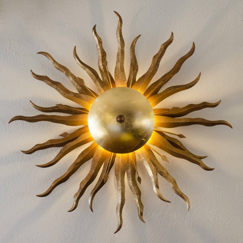 S.Luce Diator XL handgeschmiedete Sonne Rost- & Goldfarben Blitzverkäufe