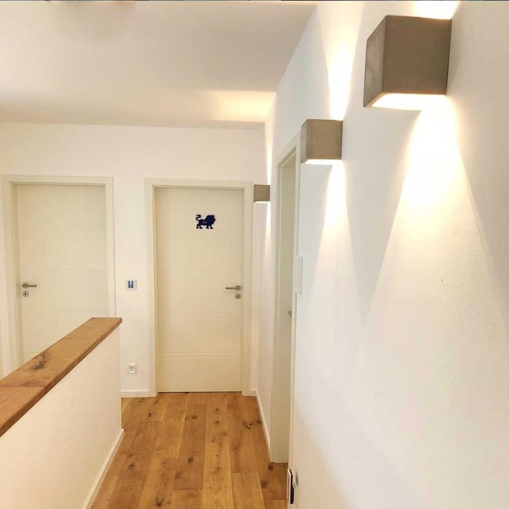 S.Luce s.luce Plinth Wandleuchte aus Beton Grau Auslauf