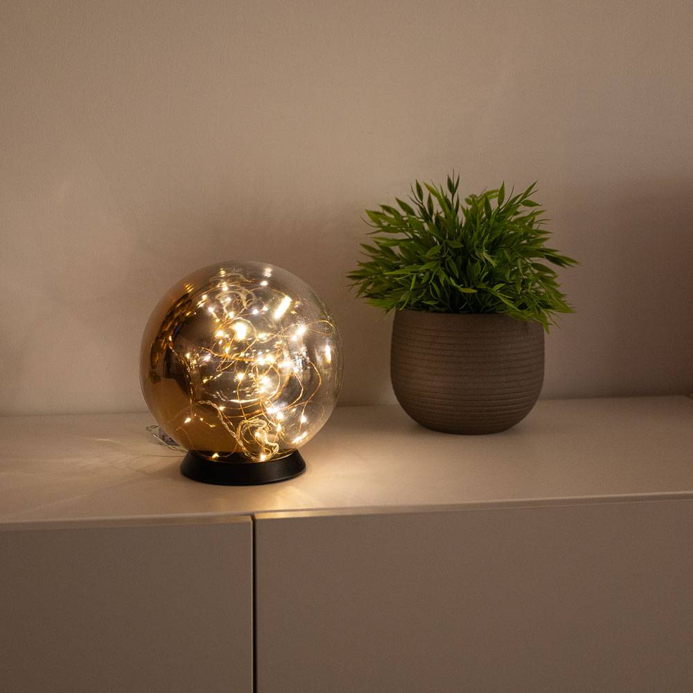 S.Luce s.luce Orb LED-Dekolampe Glaskugel Ornament