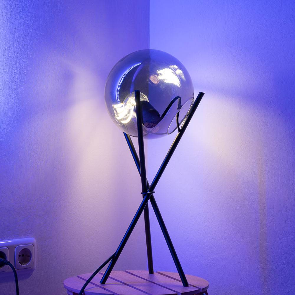 S.Luce s.luce Orb Glas-Tischlampe Dreibein 20cm Fabrikverkauf