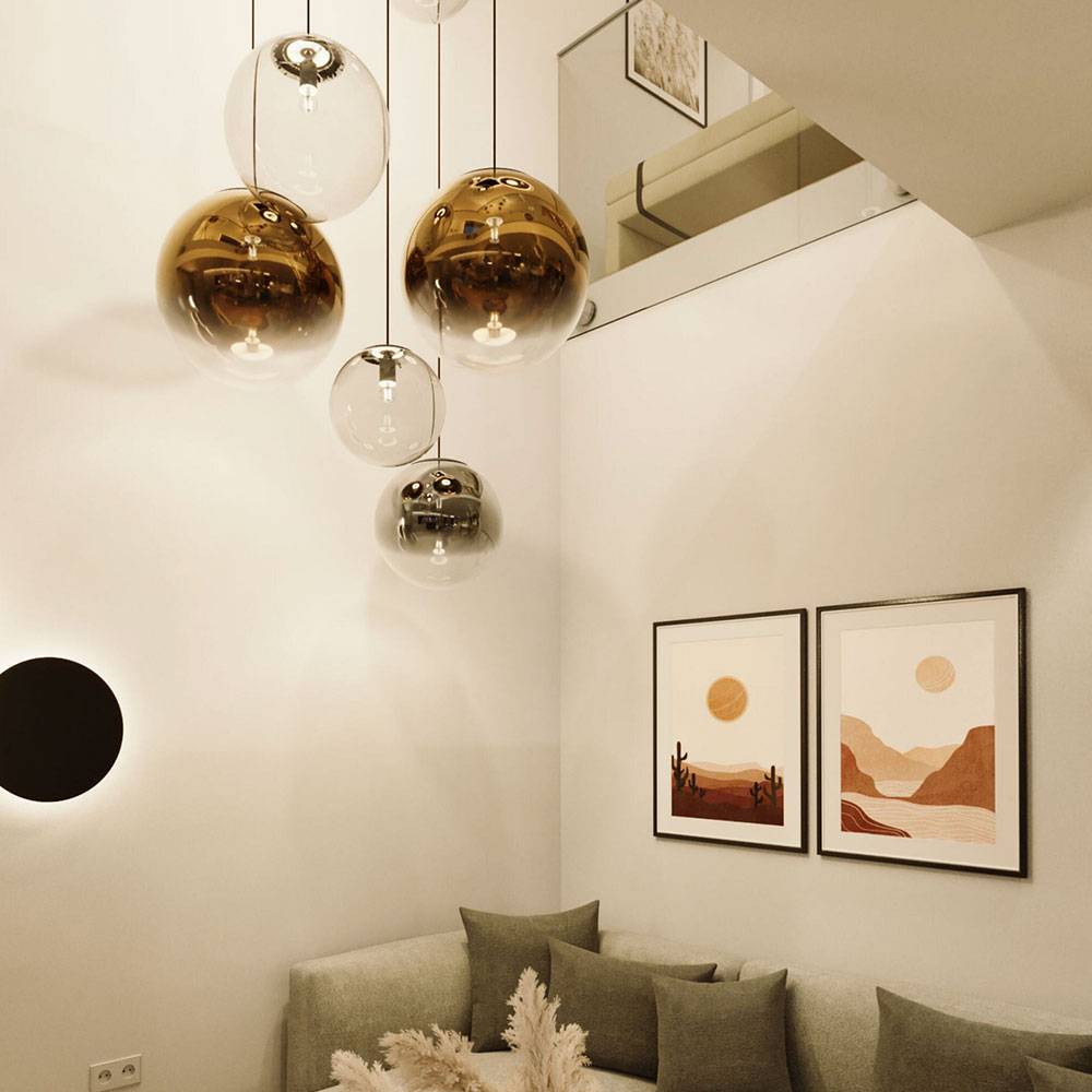 S.Luce s.luce Orb XL Galerieleuchte 8-flammig mit Modular Baldachin 50% Rabatt mit kostenlosem Versand