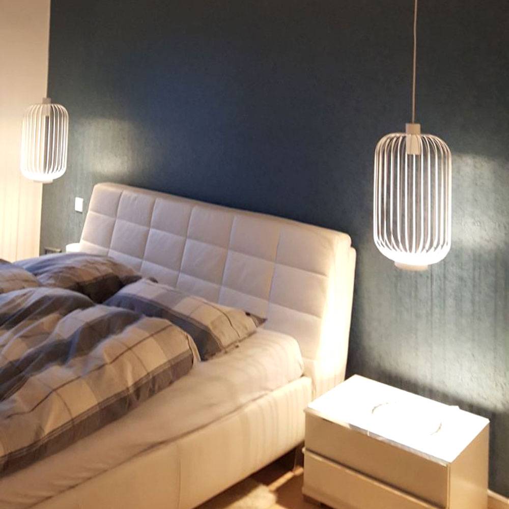S.Luce Rooms M direkt & indirekte Gitter-Pendelleuchte Ø30cm im Angebot
