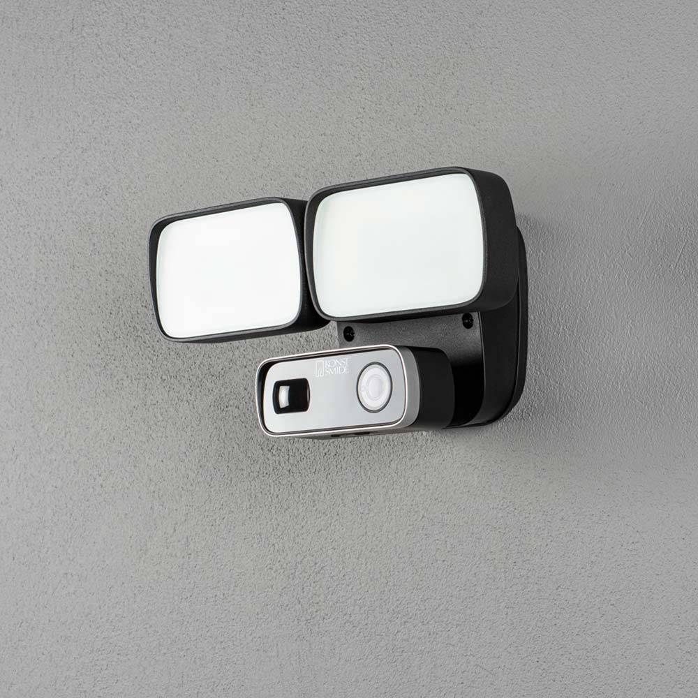 S.Luce Smartlight LED Sensor Wandleuchte 2-flammig mit Kamera Outlet