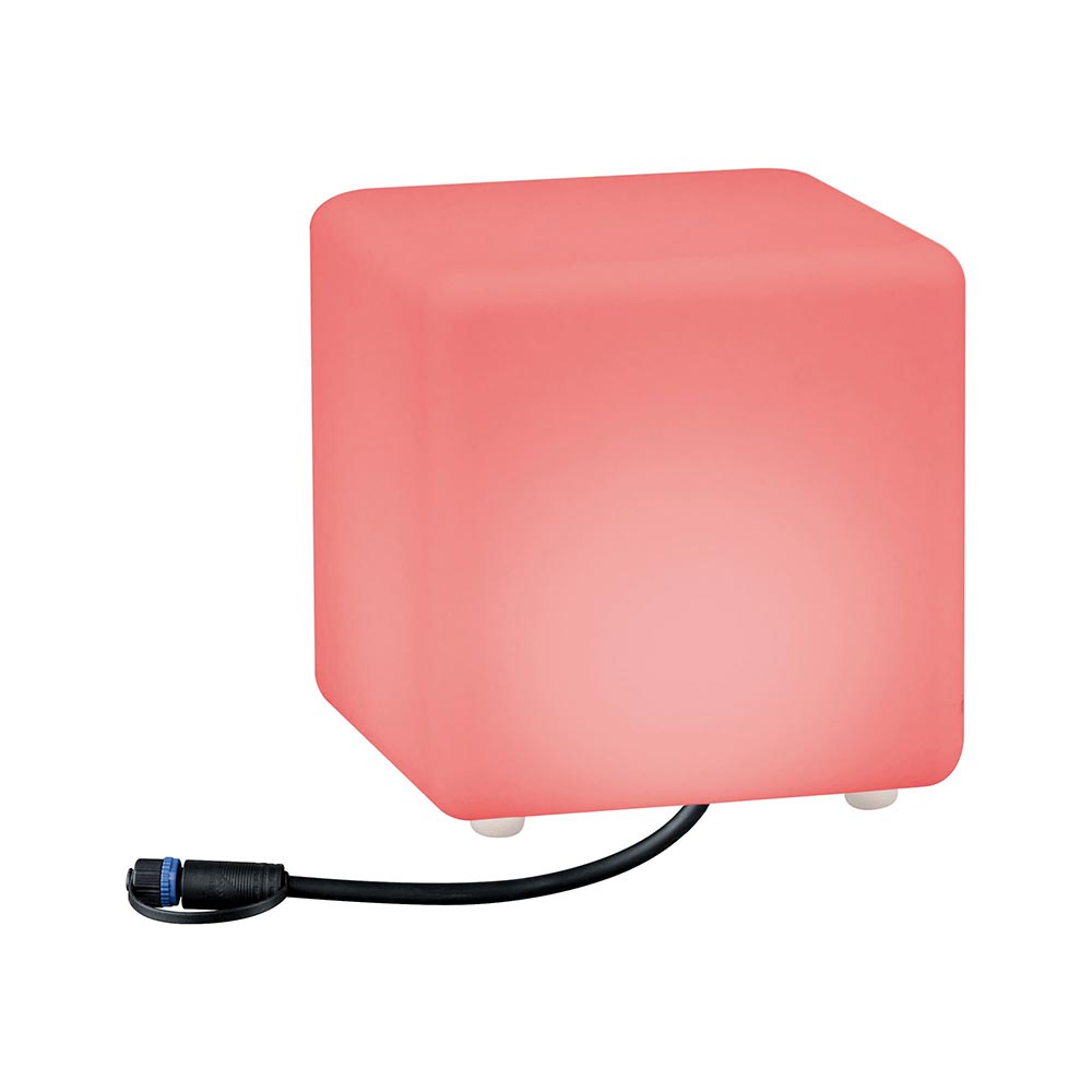 S.Luce Plug & Shine LED Lichtobjekt Cube Smart Home Zigbee IP65 Weiß Auslauf