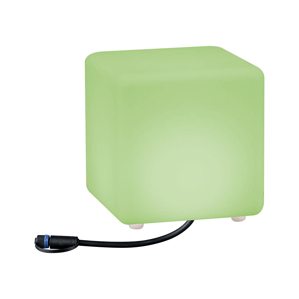 S.Luce Plug & Shine LED Lichtobjekt Cube Smart Home Zigbee IP65 Weiß Auslauf
