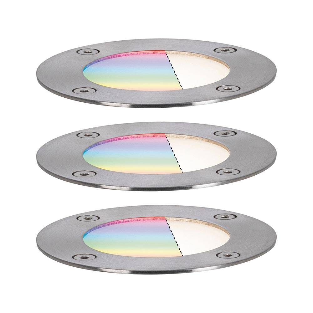 S.Luce Plug & Shine LED Bodeneinbauleuchten Set Smart Home Zigbee RGBW Blitzverkäufe