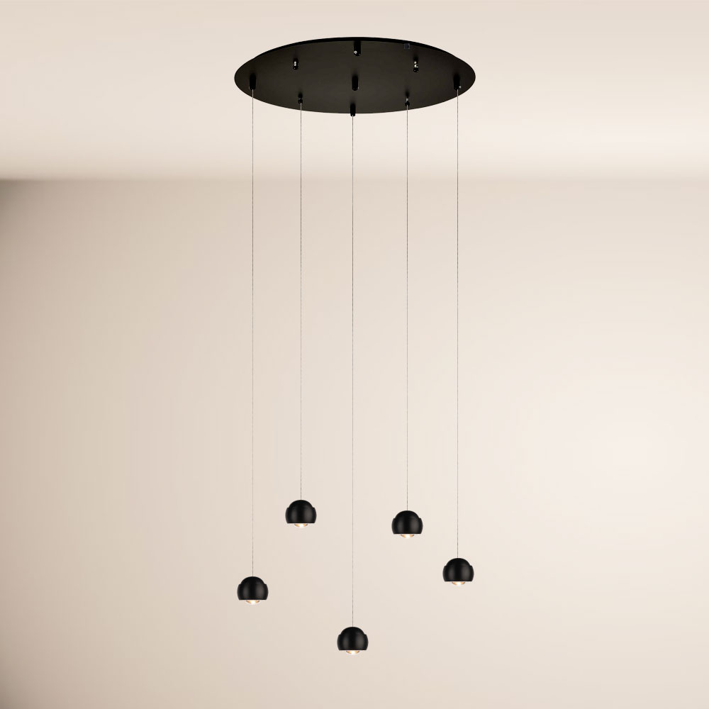 S.Luce s.luce Beam LED Pendelleuchte 3- oder 5-flammig Modular Baldachin im Angebot