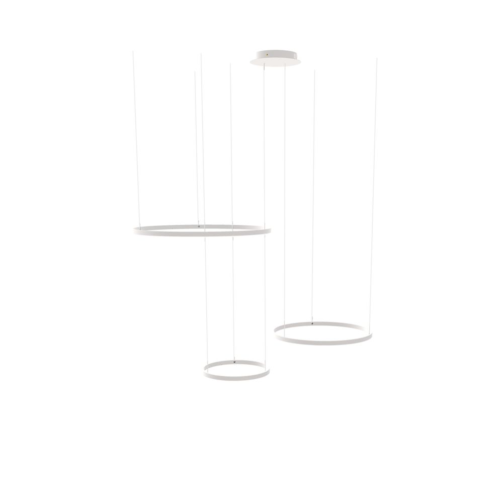 S.Luce s.luce LED 3er-Ring Pendelleuchten Kombination Exzentrisch