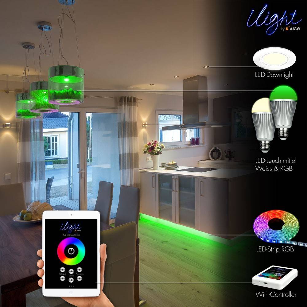 S.Luce iLight Funk-Controller 5 in 1 für LED-Strips 8-Zonen Blitzverkäufe
