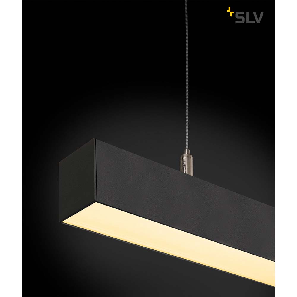 S.Luce SLV Q-Line Dali Single LED Pendelleuchte Dimmbar Schwarz Outlet