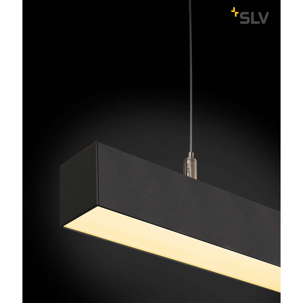 S.Luce SLV Q-Line Dali Single LED Pendelleuchte Dimmbar Schwarz Outlet