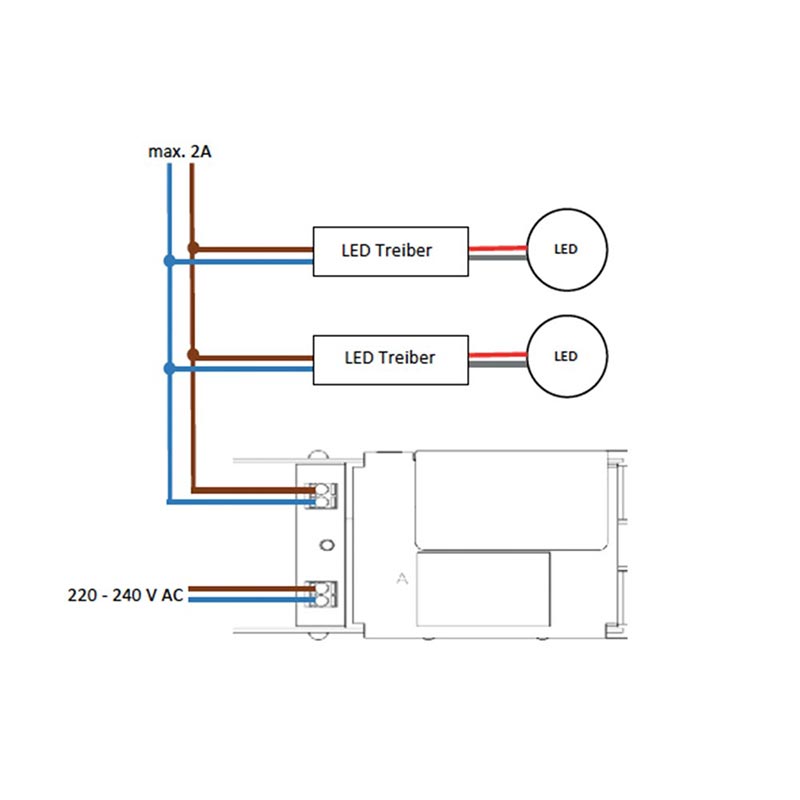 S.Luce Casambi V2 Modul Power Controller Phasenabschnitt max. 460W Outlet