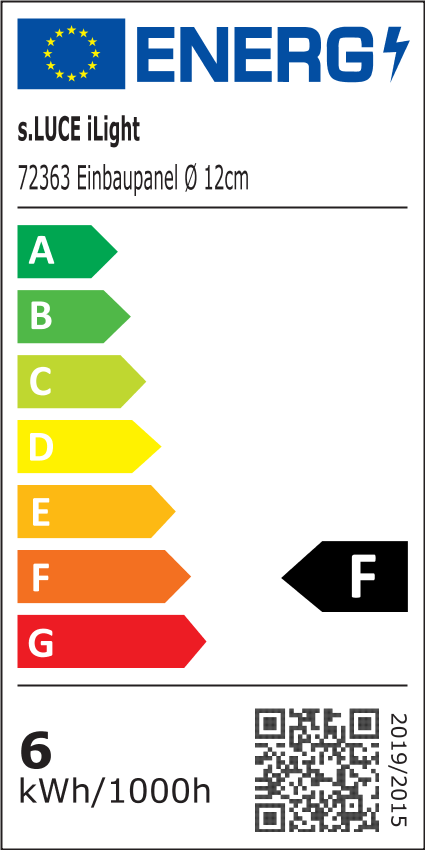 S.Luce iLight LED-Einbaupanel Ø12cm 600lm RGB + CCT Schwarz Verkauf