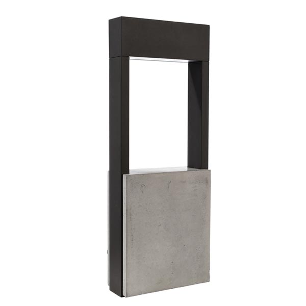 S.Luce Moderne LED Pollerleuchte Bridge 45cm 480lm Dunkelgrau Schlussverkauf