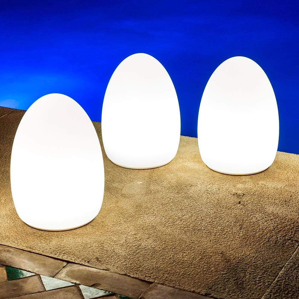 S.Luce Akku LED Tischleuchte Egg mit App-Steuerung Auslauf
